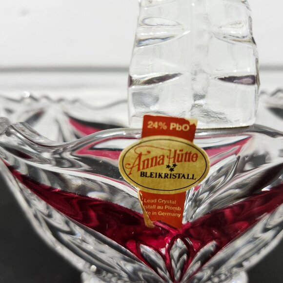 Vintage Anna Hutte Bleikristall Lead Crystal Basket - Picture 3 of 8
